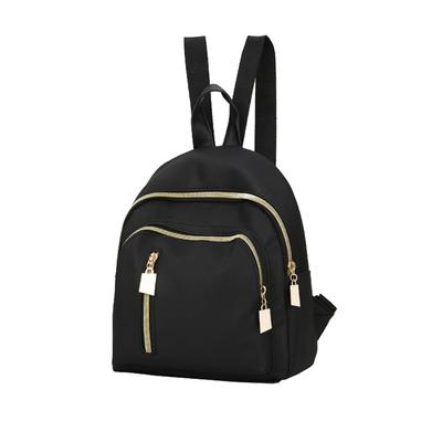 Nylon Waterproof Large Capacity Versatile Simple  Casual Girls' Backpack Women Small School Bag Adjustable Strap