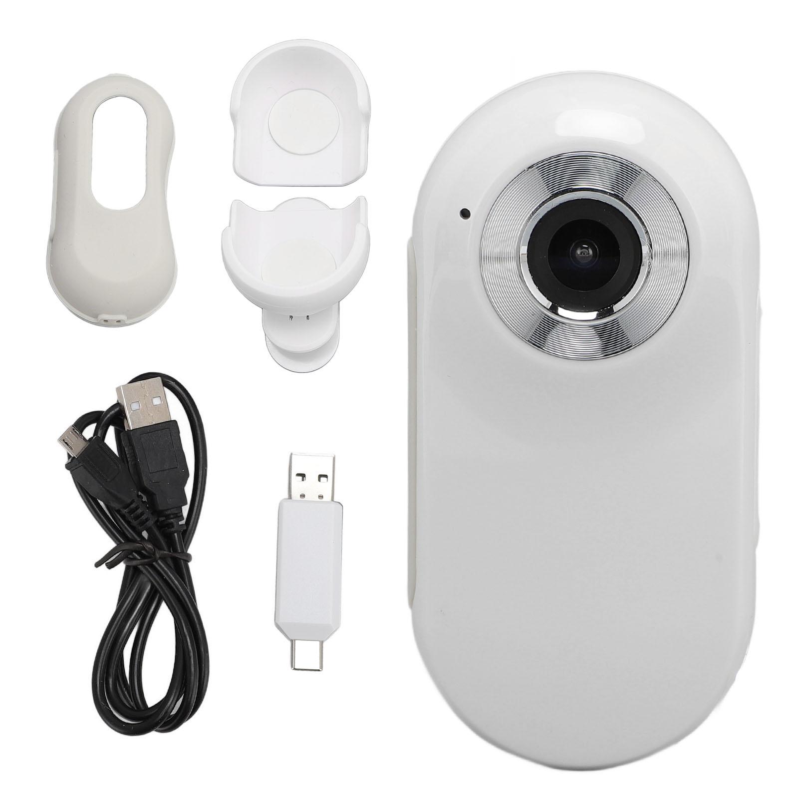 

Pet Collar Camera Wifi 0.96in LCD Screen 1080P 120 Deg Wide Angle Lens Lightweight Small Action чорний