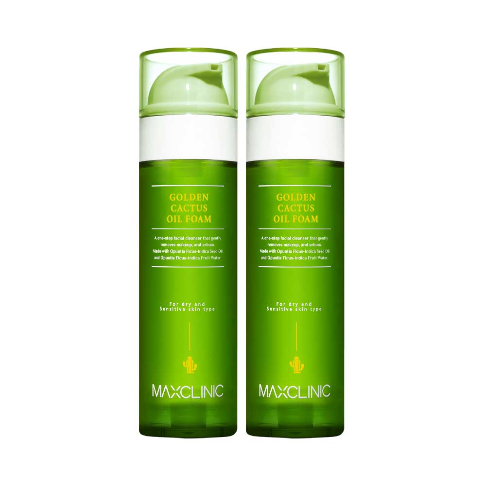MAXCLINIC Oil Foam Cleansing Golden Cactus Large Capacity 110g (2ea)