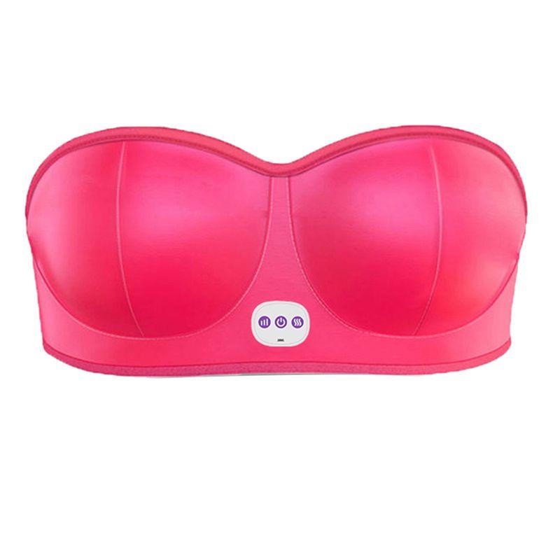ABBY-Smart Electric Breast Massager Rechargeable USB Bra With Multi-Functional Massage Function A красный