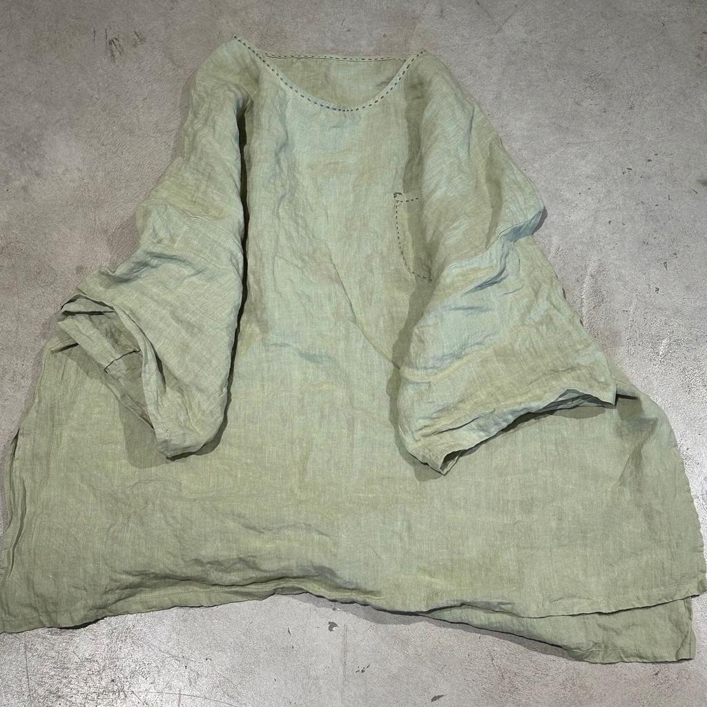 Johnature Women Vintage  T-Shirts Irregular Length Solid Color Autumn O-Neck Long Sleeve Loose T-Shirts