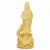 Kannon Buddhist approximately 17cm made of natural This wood carving depicts the dragon representing the Dragon Riding and is a symbol of protection