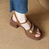 Women Sandals 2025 New Fashion Casual Open Toe Shoes for Women High Heels Strange Style Solid Color Designer Sandals Plus Size