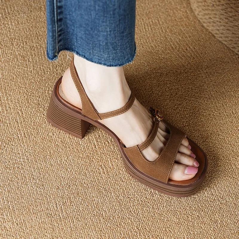 Women Sandals 2025 New Fashion Casual Open Toe Shoes for Women High Heels Strange Style Solid Color Designer Sandals Plus Size