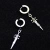 Gothic Unique Mens Spike Stainless Steel Earring Punk Jewellery Accessory Hipster Style Punk Dagger Earrings Sword Cool