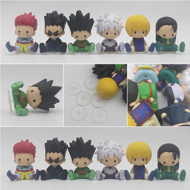 HUNTER X HUNTER Action Figure Gon Freecss Killua Zoldyck Kurapika Hisoka Illumi Zoldyck Q Version Figure Model Ornaments Toys