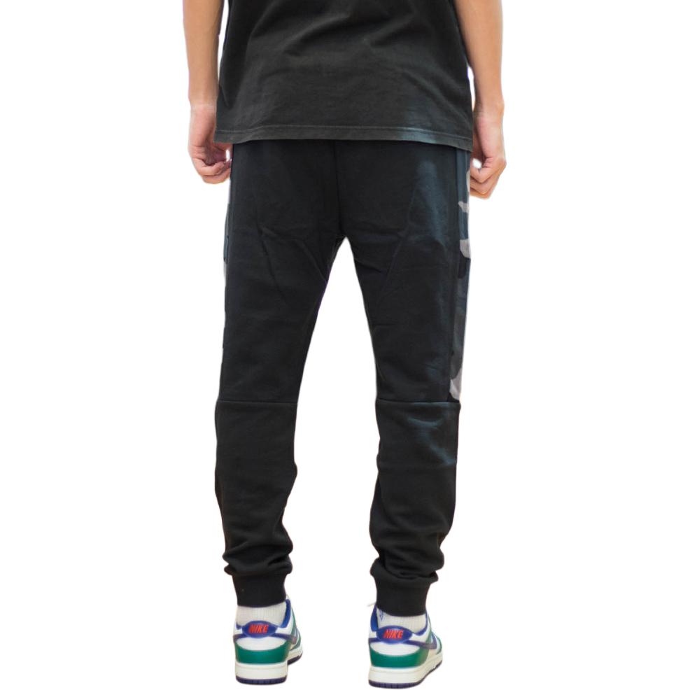 Adidas Neo Camouflage Print Color Block Knitted Sports Pants Men Bottoms Black HA1488