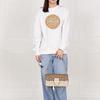 Coach Morgan 27 Classic Monogram Buckle Closure Canvas And Leather Handbag Women Handbags Light-Khaki CH506-IMOT4