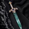 "Knight's Oath" Color Knight's Oath Brooch Temperament Fashion Personality Delicate Heavy Industry Design Button Jewelry