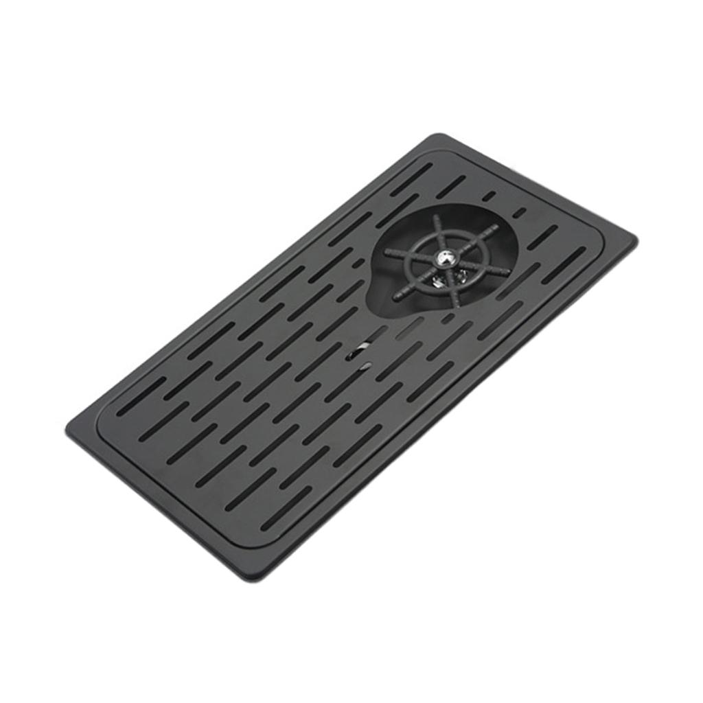 rinser with Drip Tray Sink Accessories for Kitchen - black, 42.5x23x3cm