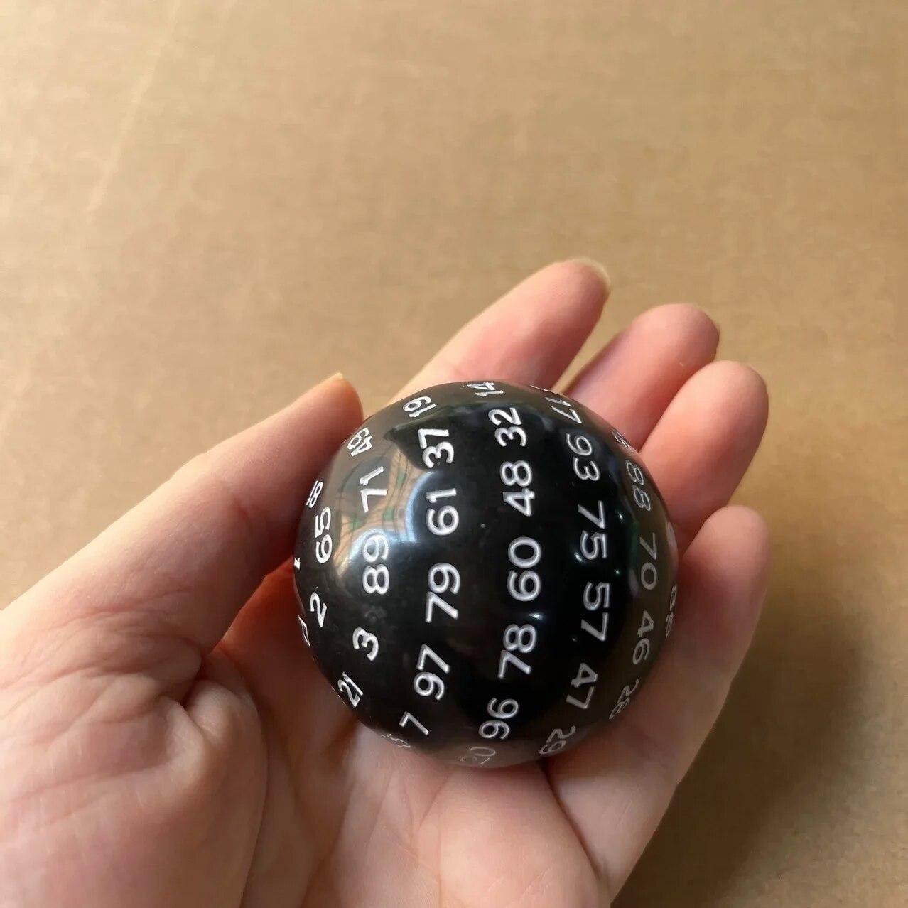 

Новые 100-сторонние игральные кости с цифрами 1-100, многосторонние игральные кости D100, большие шариковые игральные кости, коллекционные игральные кости, обучающий реквизит, настольная игра