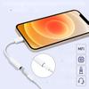 Adapter for Iphone Ipad Lightning Mini Jack 3.5mm Apple Mfi Headphones 2 Pcs