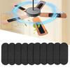 10Pcs Ceiling Fan Filters Activated Coconut Carbon Air Purifier Pads for Ceiling Fans Adhesive Dust & Pollen Catcher for Home Air Purification