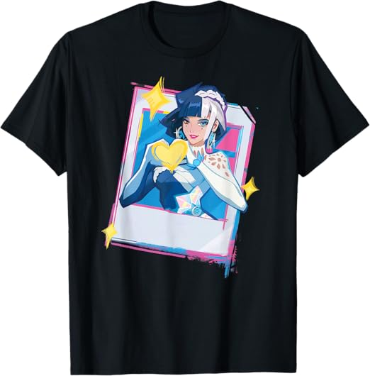 Marvel Rivals Super Hero Luna Snow Shining Star Spray Icon T-Shirt, black 150
