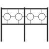 Replacement Headboard Metal Black 120 Cm