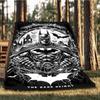 1pc Batman Outdoor Flannel Throw Blanket Soft, Lightweight & Warm for Sofa, Office
