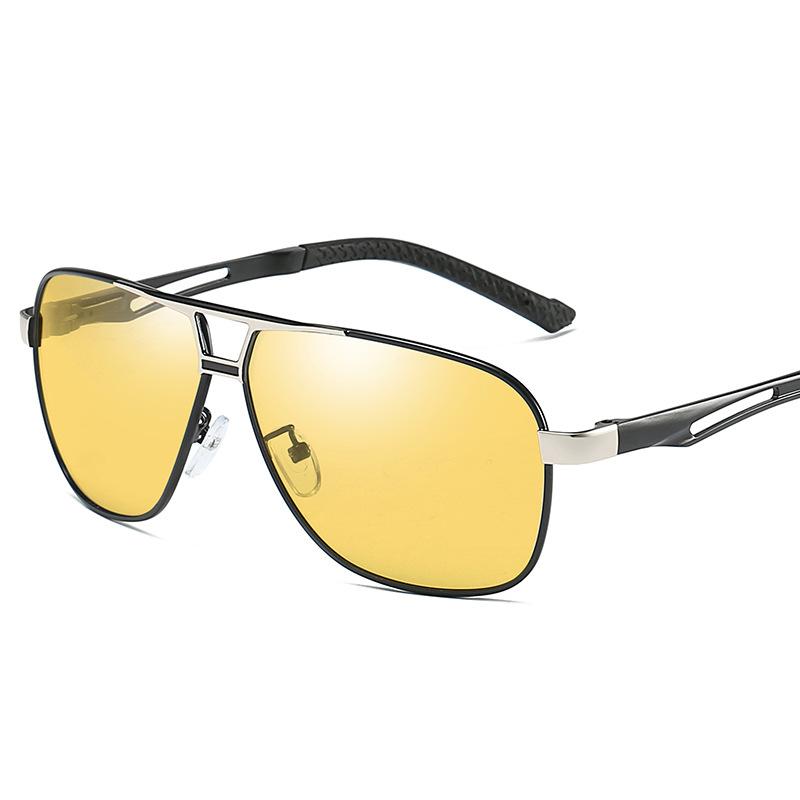 aoron Color-changing Glasses New Men's Polarized Aluminum Magnesium Sunglasses High Definition Polarized Glasses Sunglasses Driving Glasses