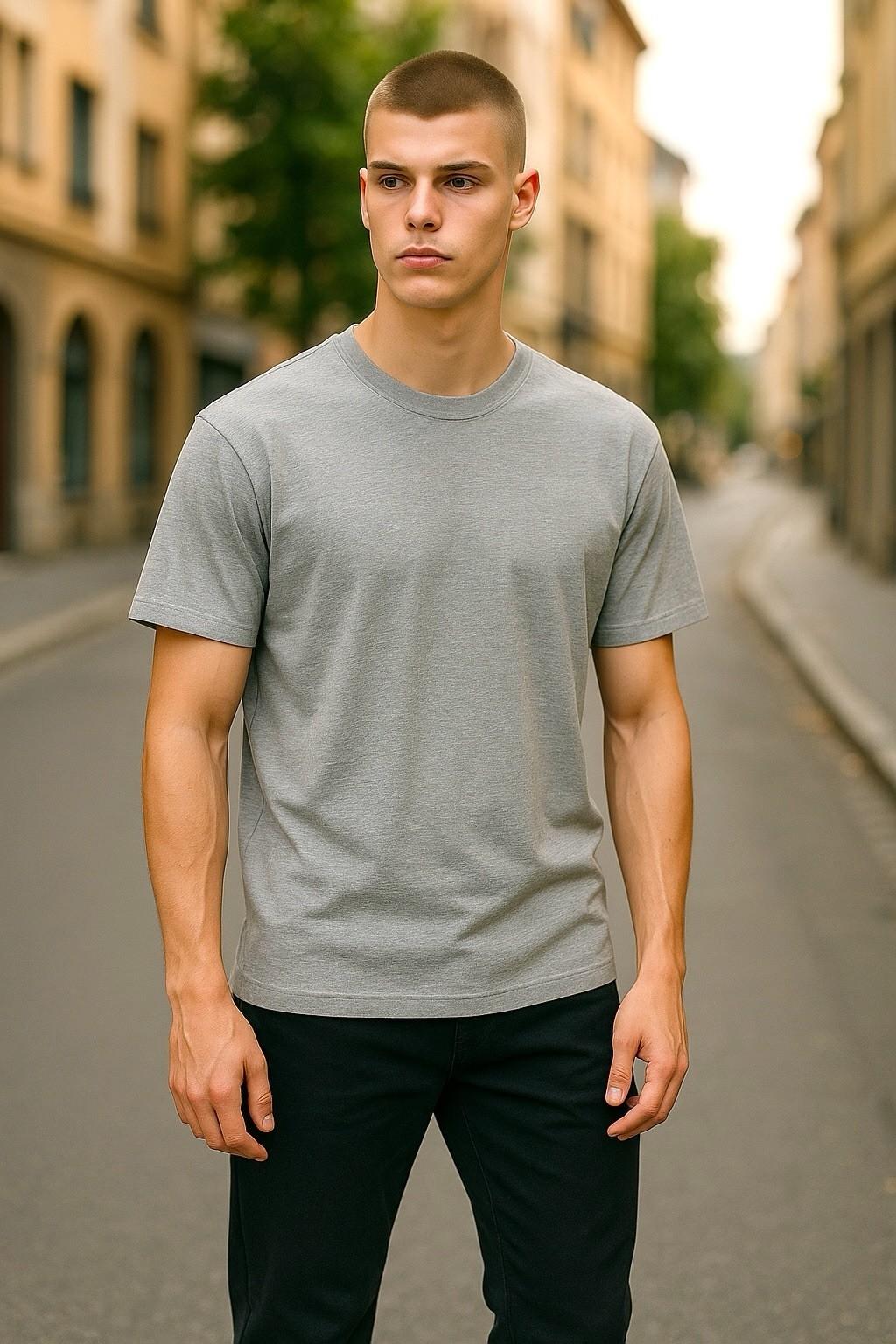 

2-pack Bundle Alternative Basic Crewneck T-shirt Sandstone Beige Men’s Large New Unisex T-Shirt M