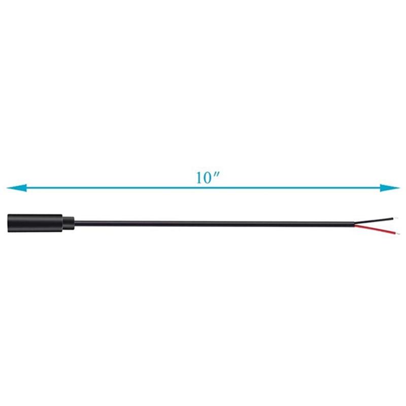 AA58 10Pcs Replacement 3.5mm Female Jack to Bare Wire Open End 2 Pole Mono 1/8 inch 3.5mm Jack Plug Connector Audio Cable