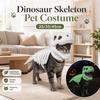 Szkielet Dinozaura Świecący w Ciemności Kostium dla Zwierzęcia Domowego Lśniący Kostium Halloweenowy dla Zwierzęcia Domowego Impreza Halloweenowa