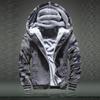 Men's  And Winter New Fashion Contrast Color Loose Casual Plush Jacket