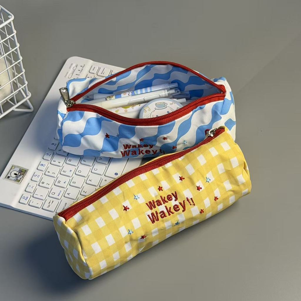 Cute Embroidered Pencil Case With Large Capacity For Students And Teens