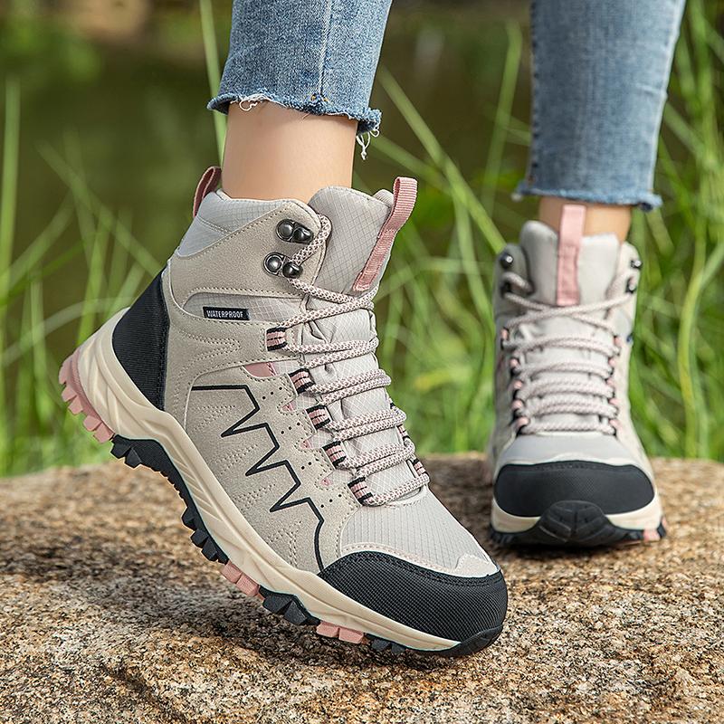 Waterproof Unisex Hiking Shoes Outdoor Trekking Shoes Men Women Ankle Hiking Boots