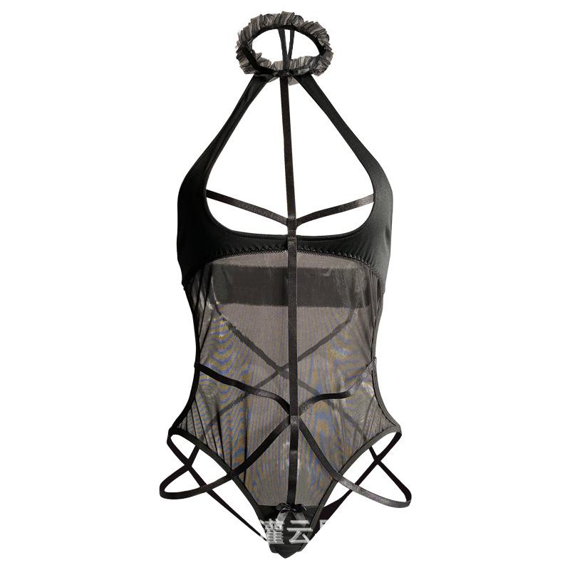 Sexy spodní prádlo sexy hot temptation transparentní onesie postel open gear free uniform temptation suit