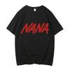 T-shirt in cotone Black Stones Nana Osaki da uomo Y2k grafica Estetica pastello T-shirt anni 2000 kawaii Anime pastello Anni 2000 Comoda