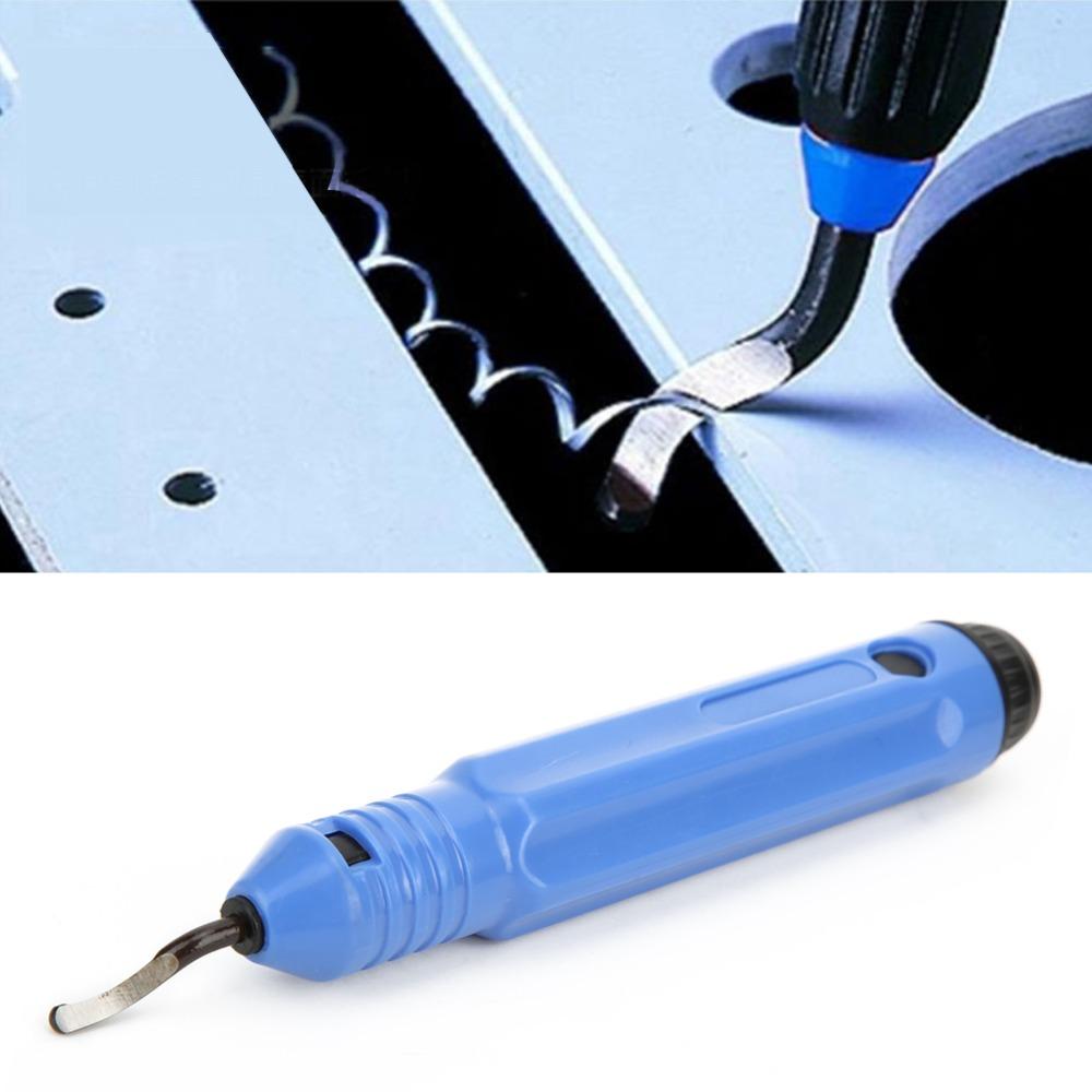 10pcs Blades Deburring Hand Tool Anti-Slip Handle Deburring Tool Kit Burr Remover Wood