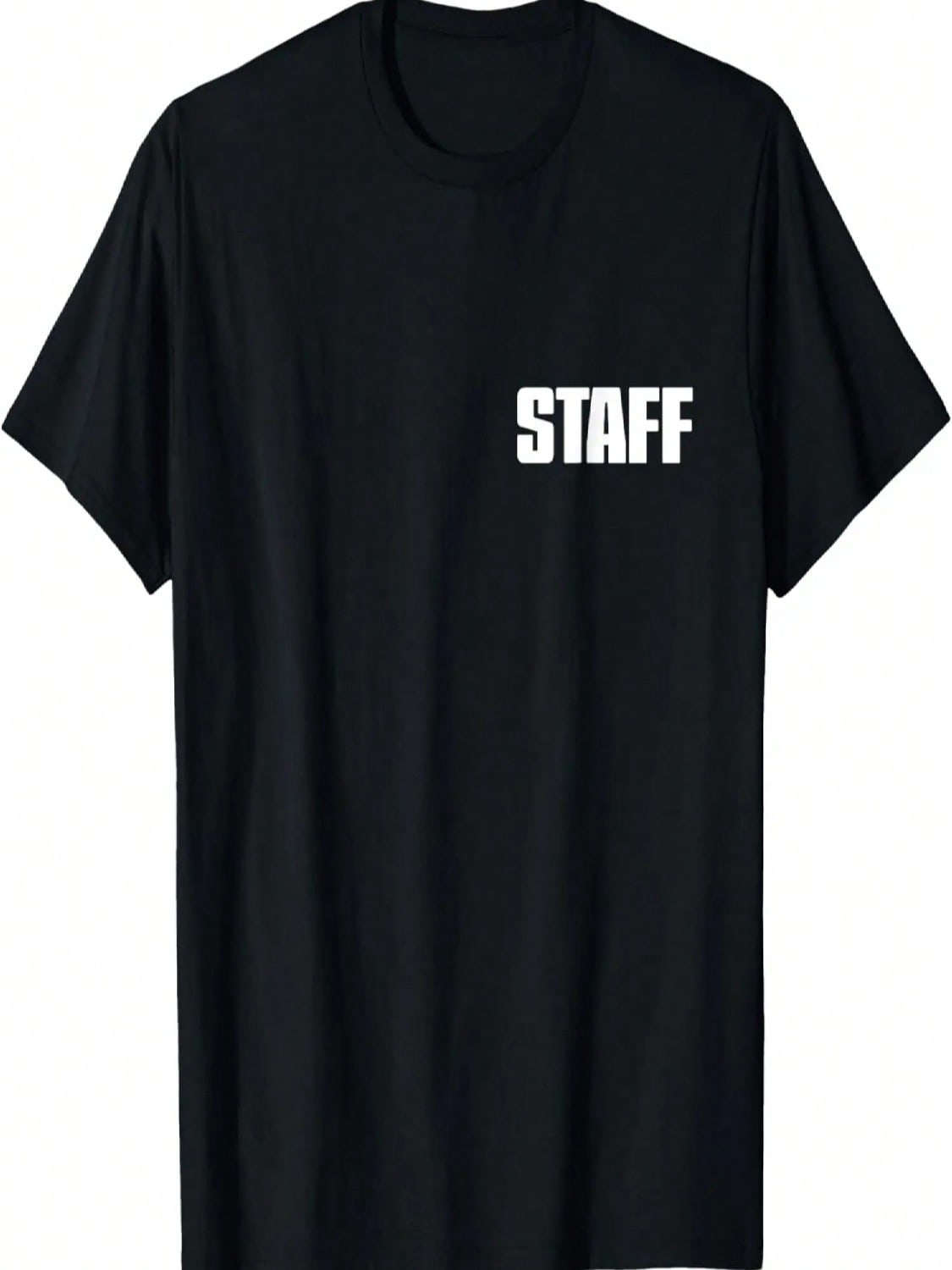 STAFF On Front And Back For Events, Concerts, Crew, Etc T-Shirt S разноцветный