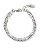 Polalita Surgical Chain Double Layer Bracelet (Plt-Br-012_Sv)