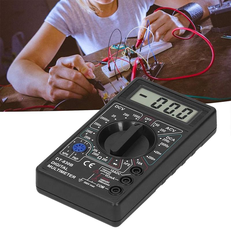 Portable Volt Multi Meter Car Battery Tester Circuit Tester Digital Multimeter Tester DT830 Electrical Voltmeter Ammeter