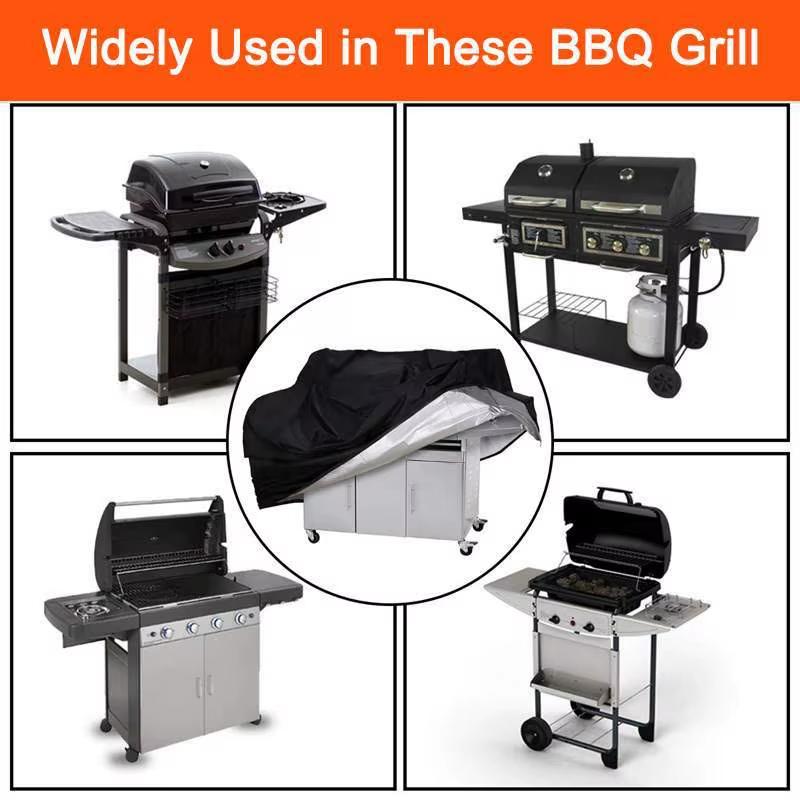 Grill Cover 57 Inch for Outdoor Grill Heavy Duty Waterproof Fade Resistant BBQ Cover with Straps for Weber Charbroil Gas BBQ Etc
