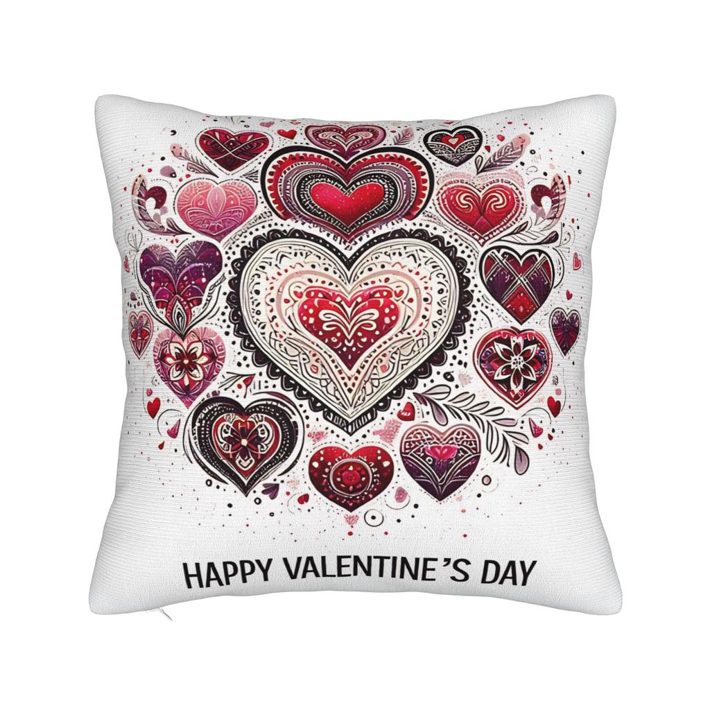 Pillow Case Valentines Day Skeleton Hand Heart Soft Pillow Cover For Wedding Party Home Decor Funny Pillowcases