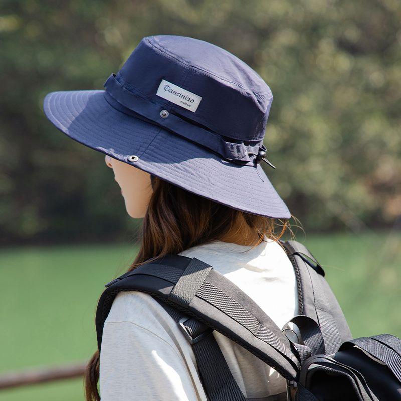 Chapeau Bob Cordon de Serrage Extérieur Protection Solaire Imperméable Sports Séchage Rapide Alpinisme Été Chapeau de Soleil