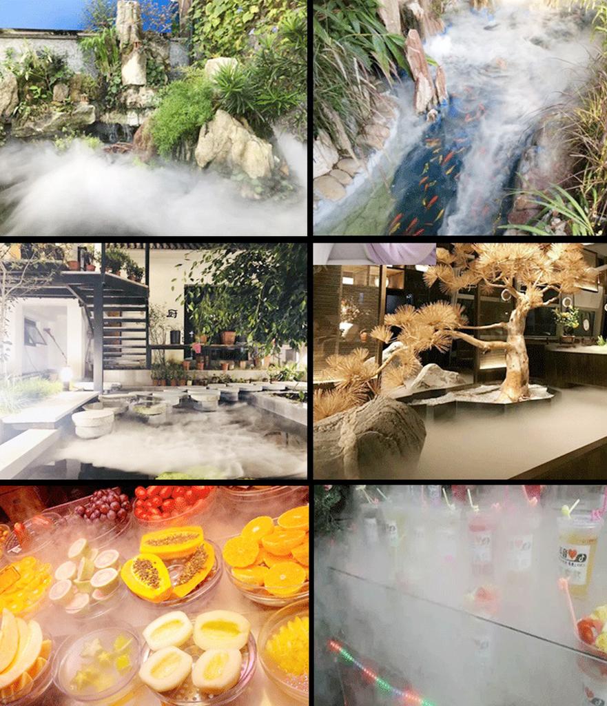 12 LED Kolorowe Światło Ultradźwiękowy Wytwornik Mgiełki Zamgławiacz Fontanna Wodna Staw Atomizer Nawilżacz Powietrza Ogród Zewnętrzny Spryskiwacz Narzędzie