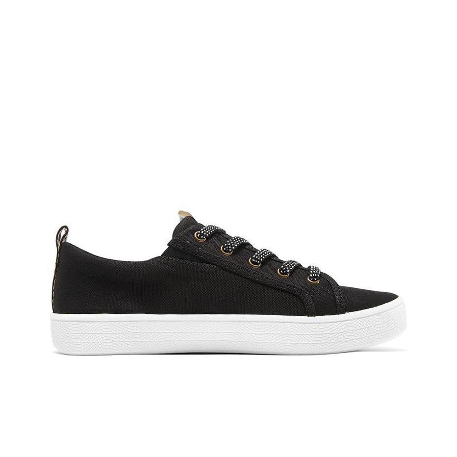 Skechers Bobs B Extra Cute Durable Low-Top Sneakers Women Sneakers Black White 113323-BLK
