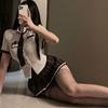 Sexy Schoolgirl Lingerie For Women Costumes Roleplay Pleated Mini Skirt Women Sexy Students Naughty