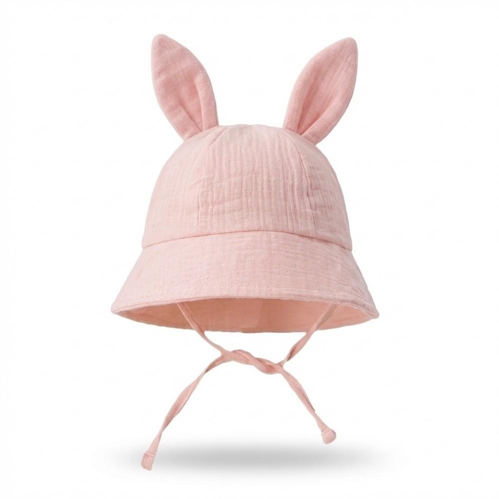 Adjustable Baby Fisherman Hat Cute Rabbit Ears Baby Sunhat Fashion Bucket Cap Spring Summer