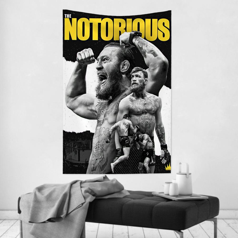 Conor Boxer Fighting MMcGregor Tapestry Room Decor Wall Cloth Party Hanging Background Room Decor Baby Room