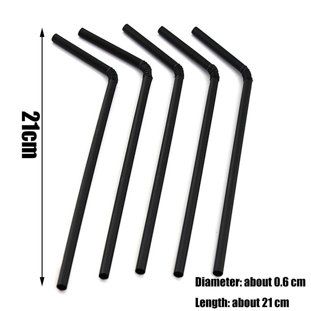 100pcs Mini Short Cocktail Straws Black Plastic Straw For Birthday Wedding Decor Party Event Drinking Straws Beverage Straws