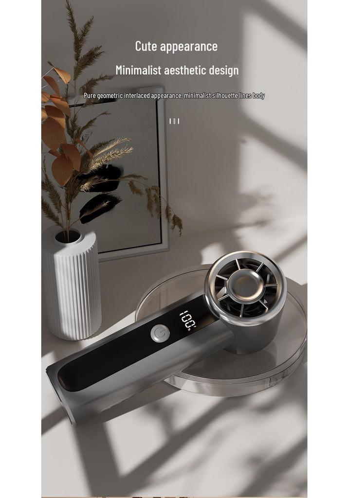 High-Speed Portable Mini Fan with LED Display - Lightweight, Strong Wind, Ideal for Camping