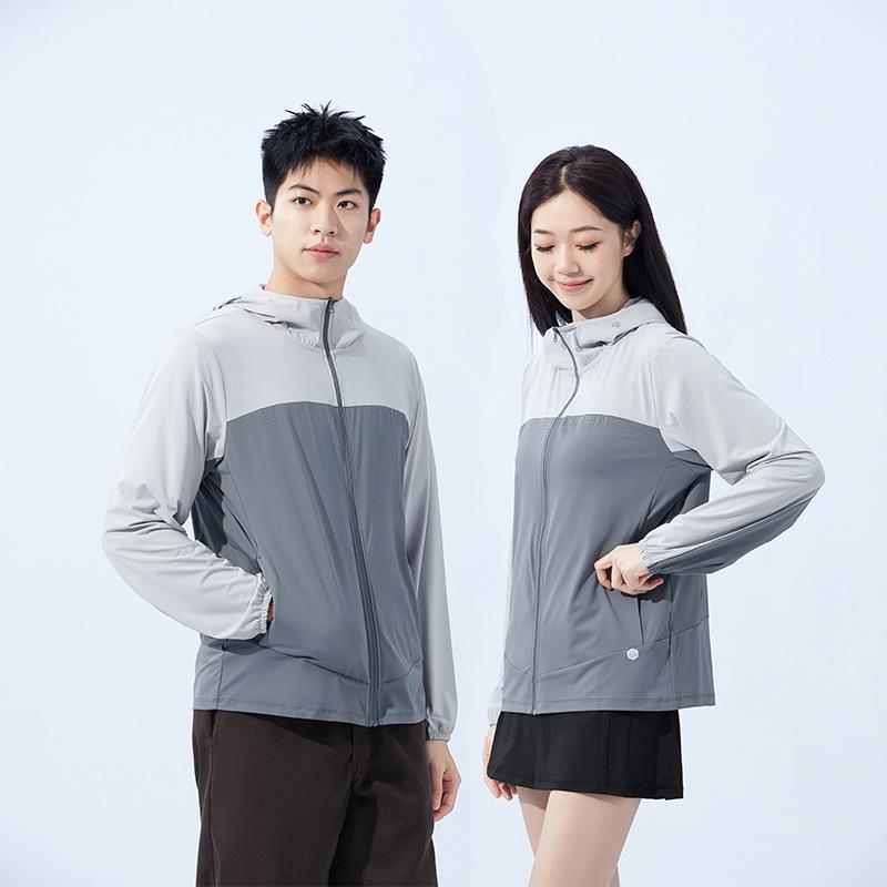 Xia Bing Ammonia Sunscreen Clothing Men's Upf50 Women's Fashion Summer Outdoor Sunscreen Clothing Multi-mesh Breathable Thin Skin Clothing