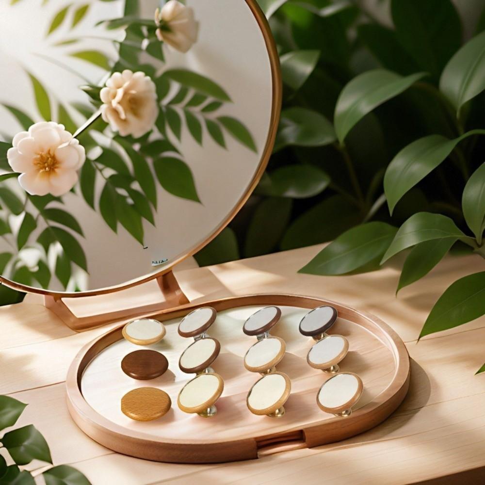 Magnetic Monitoring Coffee Reflective Mirror Reflective Mirror Wooden Base Espresso Mirror Flow Rate Observation