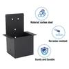 Pergola Bracket Carbon Steel High Strength Black Powder Coating Pergola Post Top Rafter Bracket for Porches Cabanas