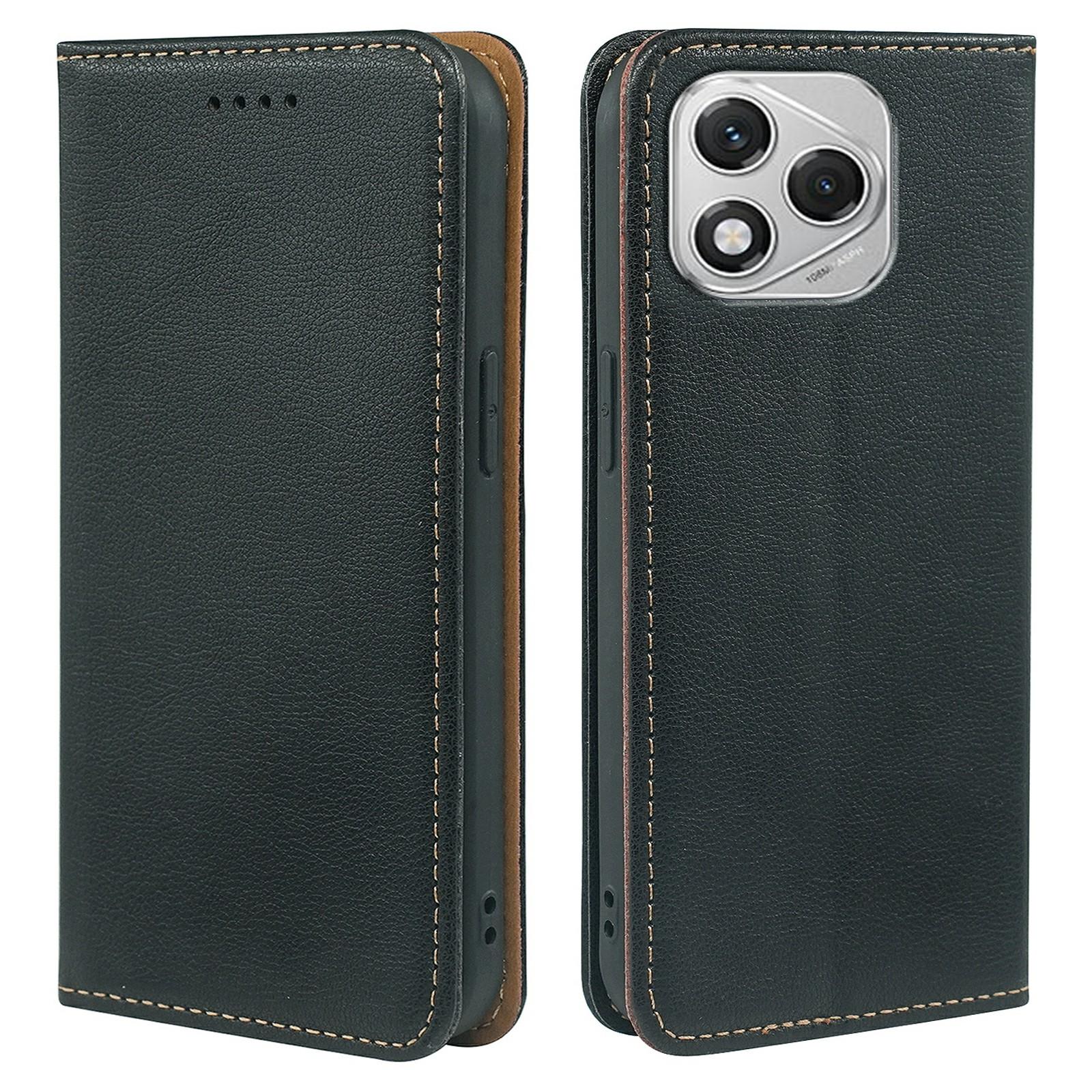 

For Honor 400 Lite 5G Case Wallet RFID Blocking Leather Phone Cover Strong Magnetic Closure Black