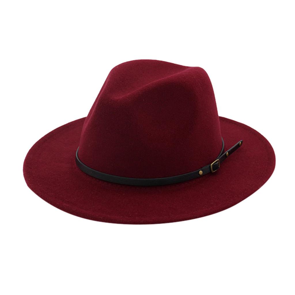 Men & Women Vintage Wide Hat with Belt Buckle  Outbacks Hats