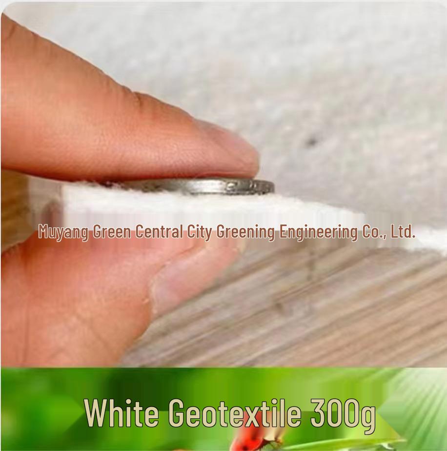 Geotextile Road Maintenance Fabric: White Moisture-Retention Permeable Geomembrane Material