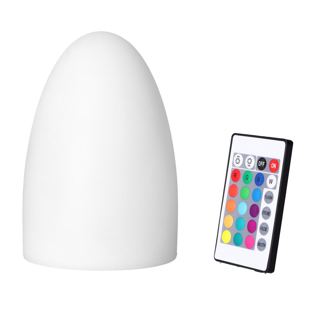 LED Night Light Egg Shaped RGBW Remote Control 16Color Table Lamp for Indoor Home Bar KTV Dining Table